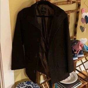 Brooks brothers men’s wool coat brown size small